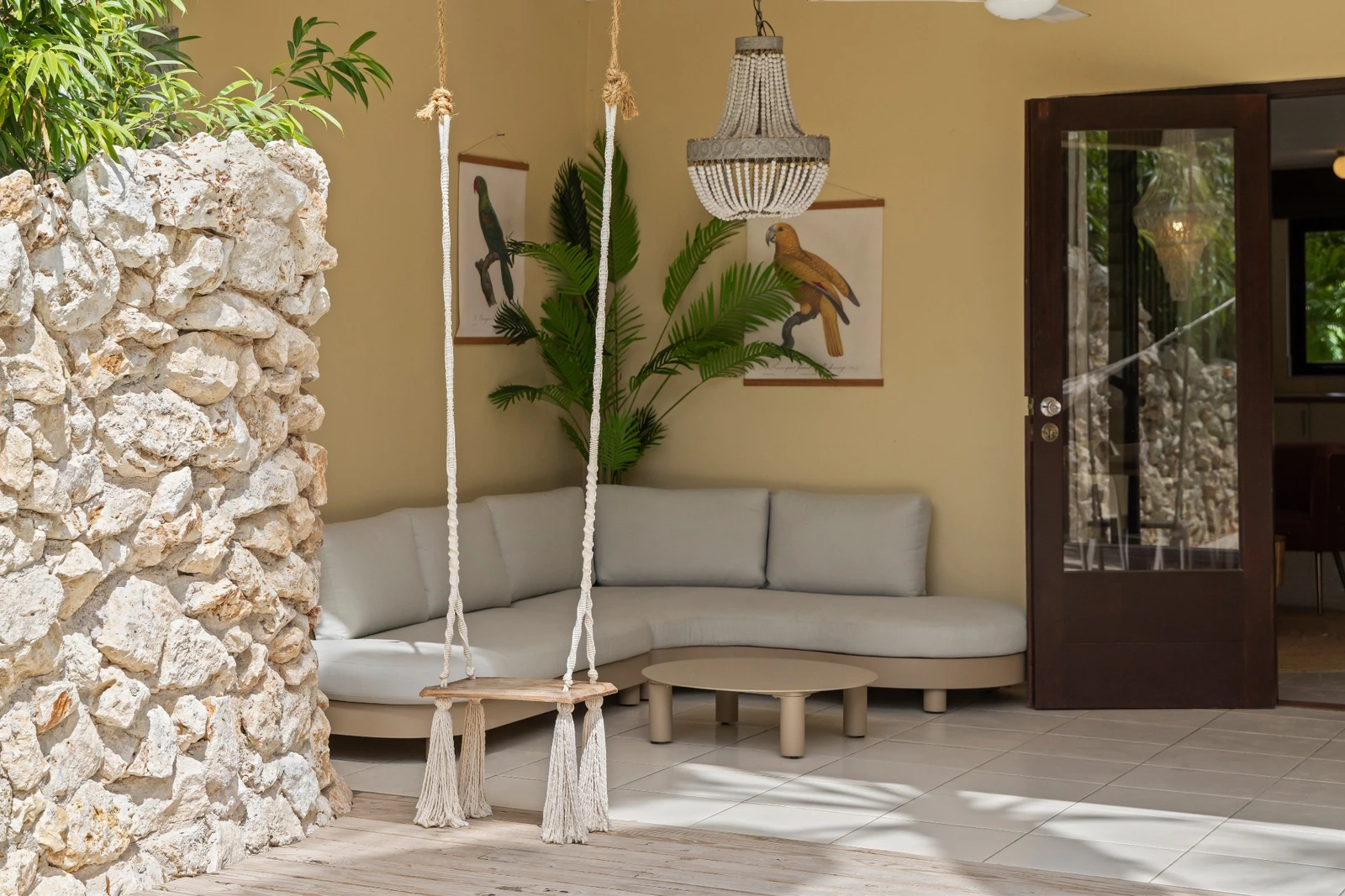 Covered lounge