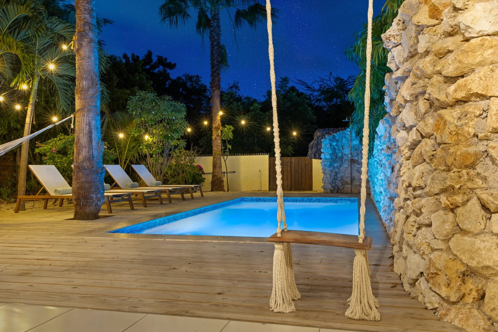 Pool by night